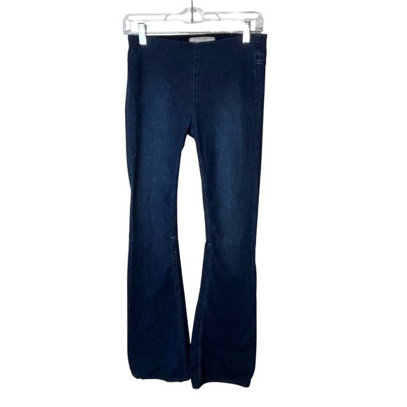 Free People Dark Blue Flare Jeans - Picture 2 of 11
